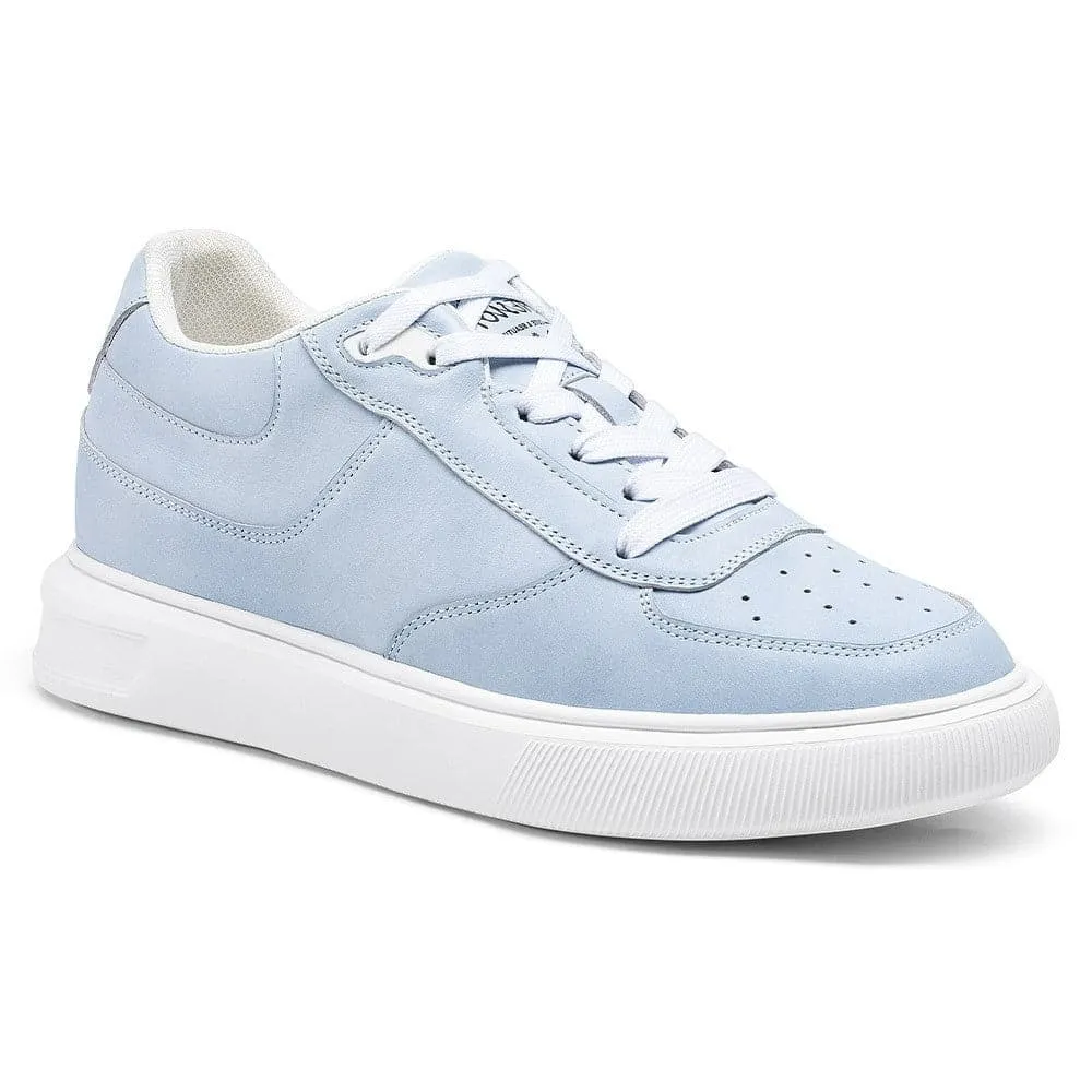 7 CM / 2.76 Inches CMR CHAMARIPA Women's Height Increasing Shoes - Elevate Your Height and Style - Blue Casual Sneakers