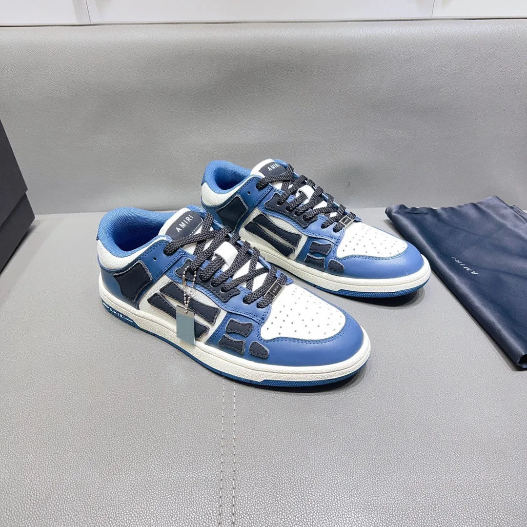 AMR Skel Top Low Blue and Dark Blue Sneakers-155