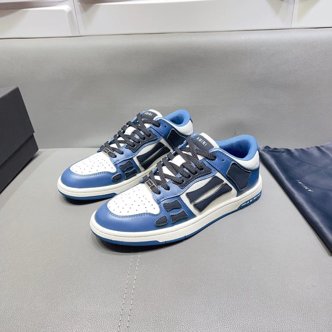 AMR Skel Top Low Blue and Dark Blue Sneakers-155