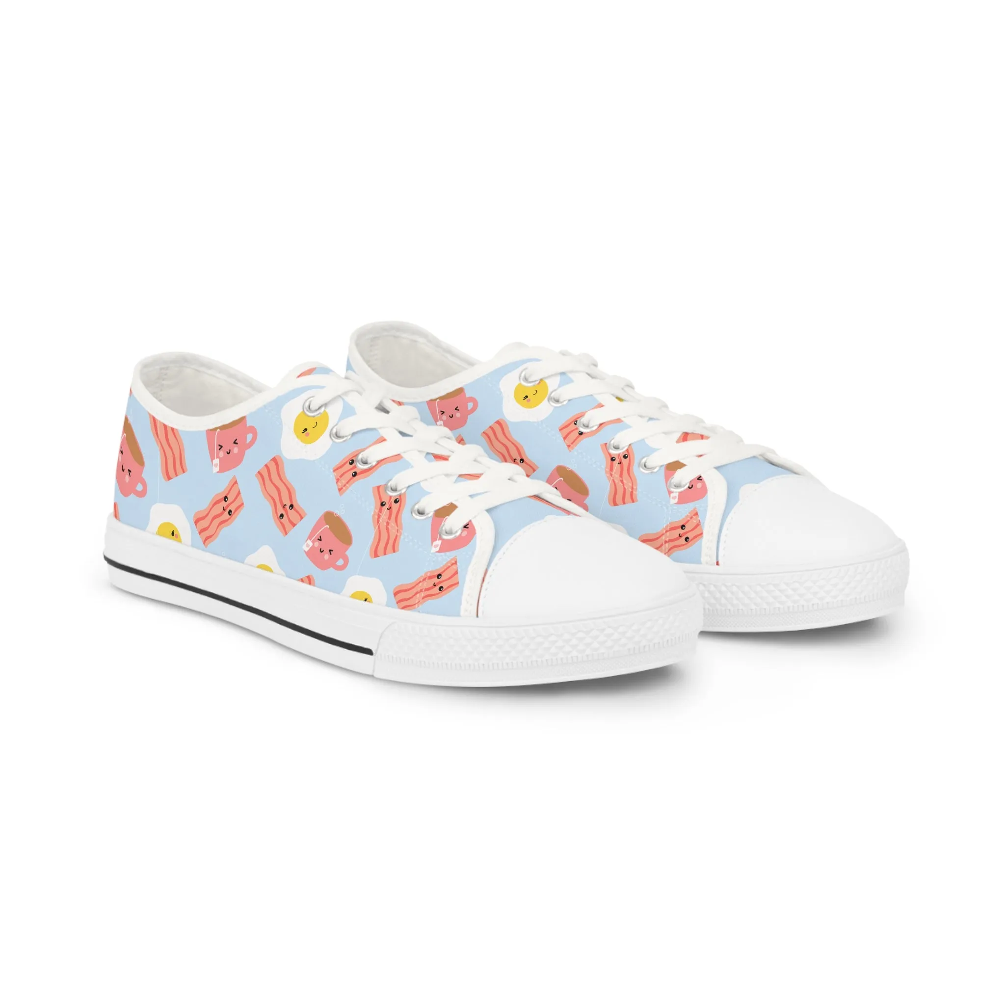 Bacon and Eggs Men's Low Top Sneakers