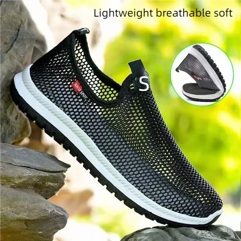 Breathable Mesh Slip-On Sneakers