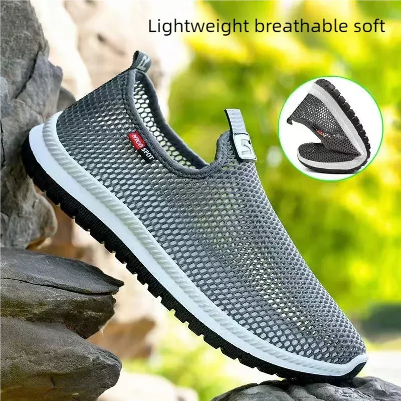 Breathable Mesh Slip-On Sneakers