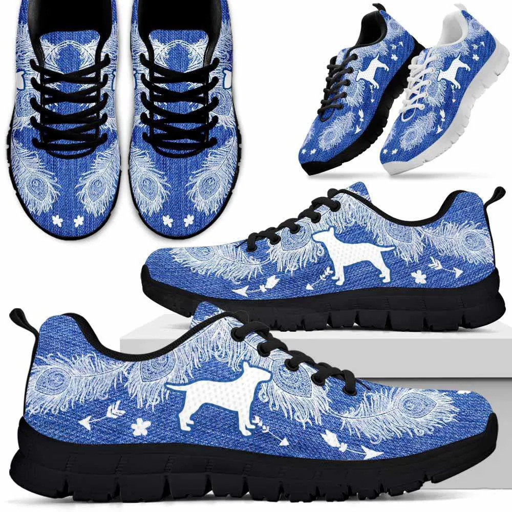 Bull Terrier Sneaker, Bull Terrier Dog Lovers Sneakers Running Shoes Gift Women Men, Bull Terrier Shoes