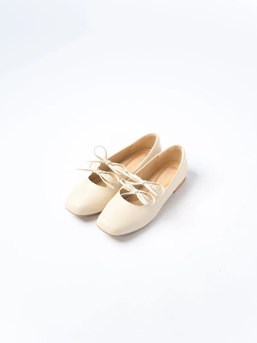 Clara PU Ribbon Flats