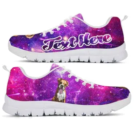 Custom Name Boxer Sneaker, Galaxy Boxer Dog Lovers Sneakers Running Shoes Gift Men Women, Best Running Shoes