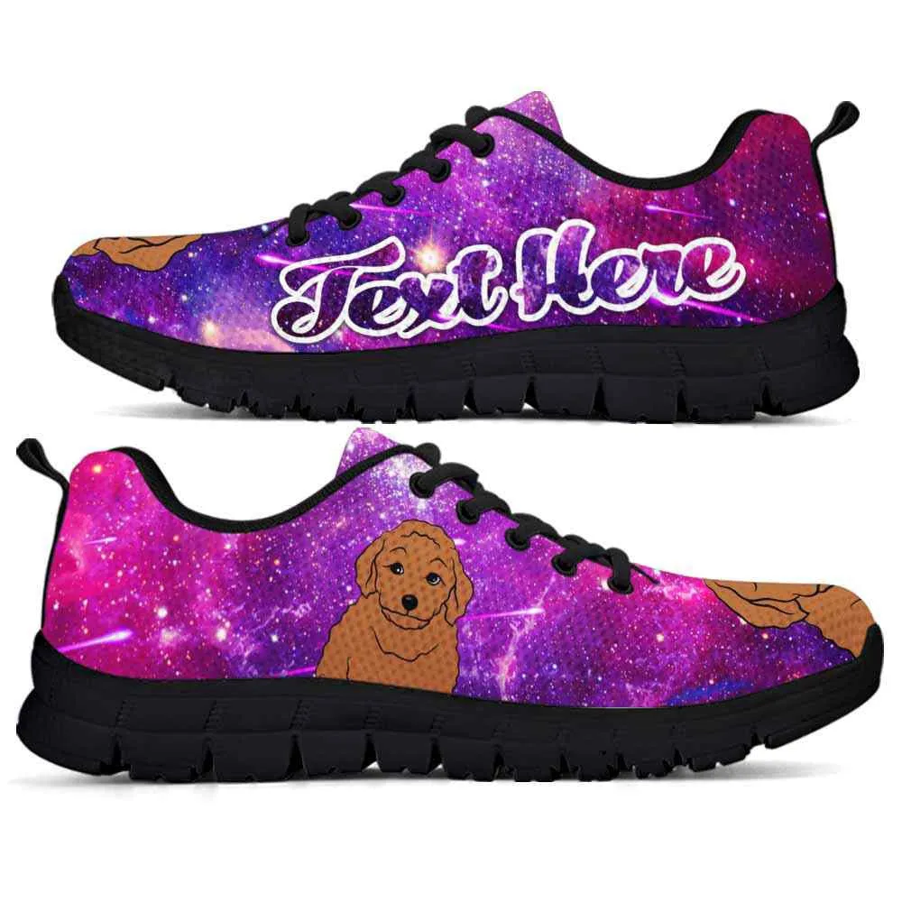 Custom Name Poodle Sneaker, Galaxy Poodle Dog Lovers Sneakers Running Shoes Gift Men Women, Best Running Shoes