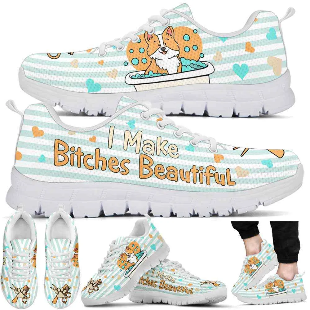 Dog Groomer Sneaker, Dog Groomer I Make Bitches Beautiful Bath Sneakers Shoes, Best Running Shoes, Unique Gifts For Dog Lovers