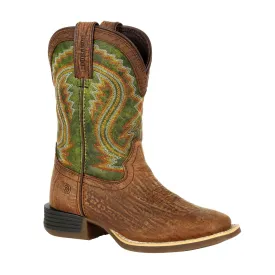 Durango Kids Old Town/Briar Green Leather Lil Rebel Pro Cowboy Boots