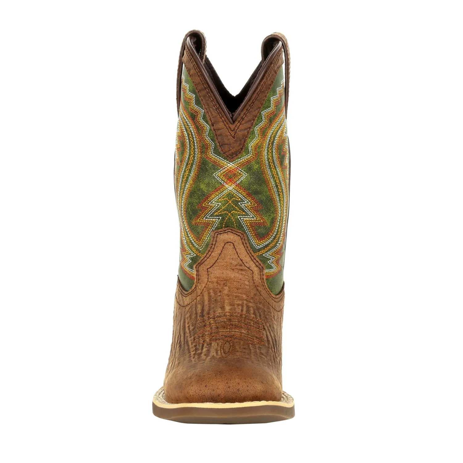 Durango Kids Old Town/Briar Green Leather Lil Rebel Pro Cowboy Boots