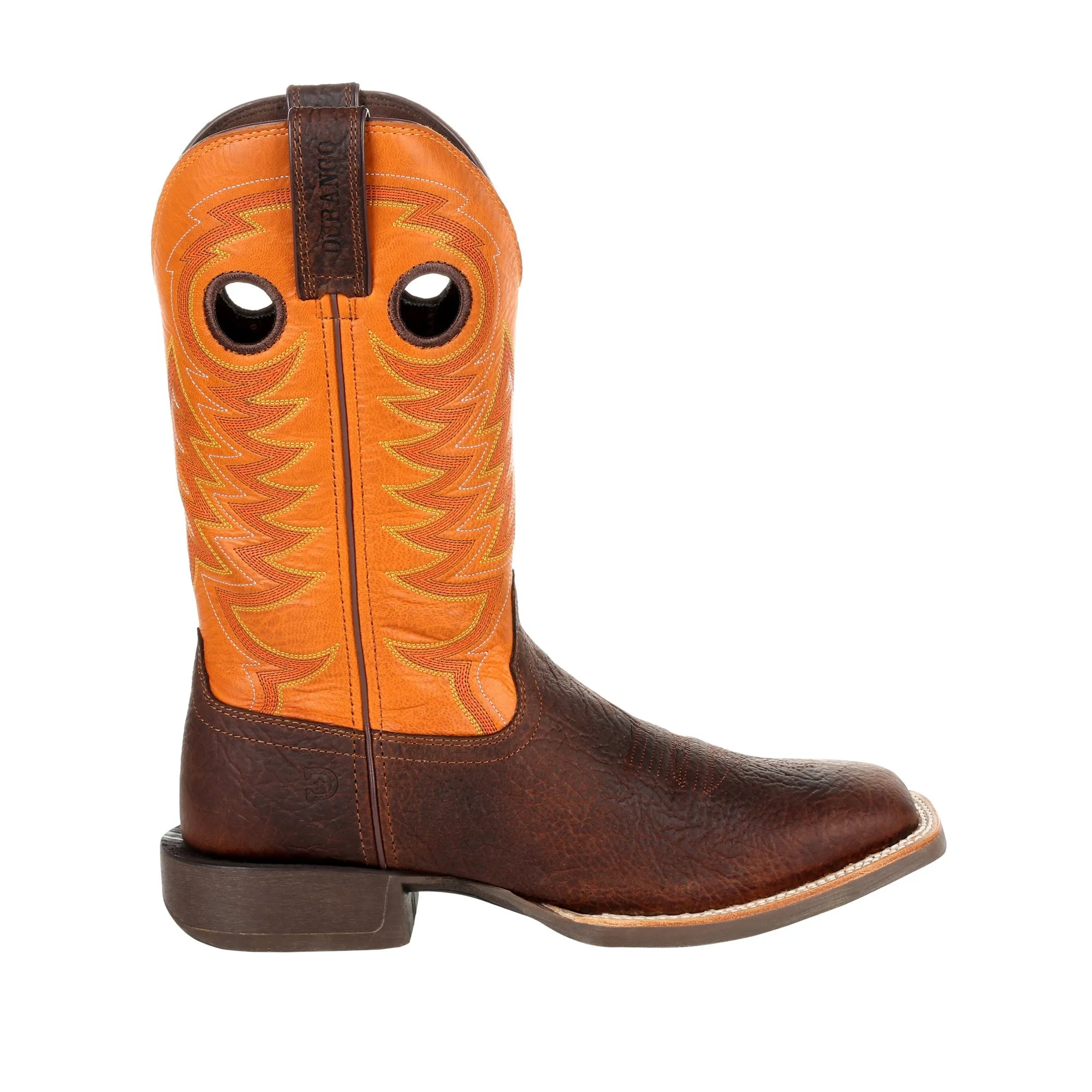 Durango Mens Bay/Orange Leather Rebel Pro Cowboy Boots