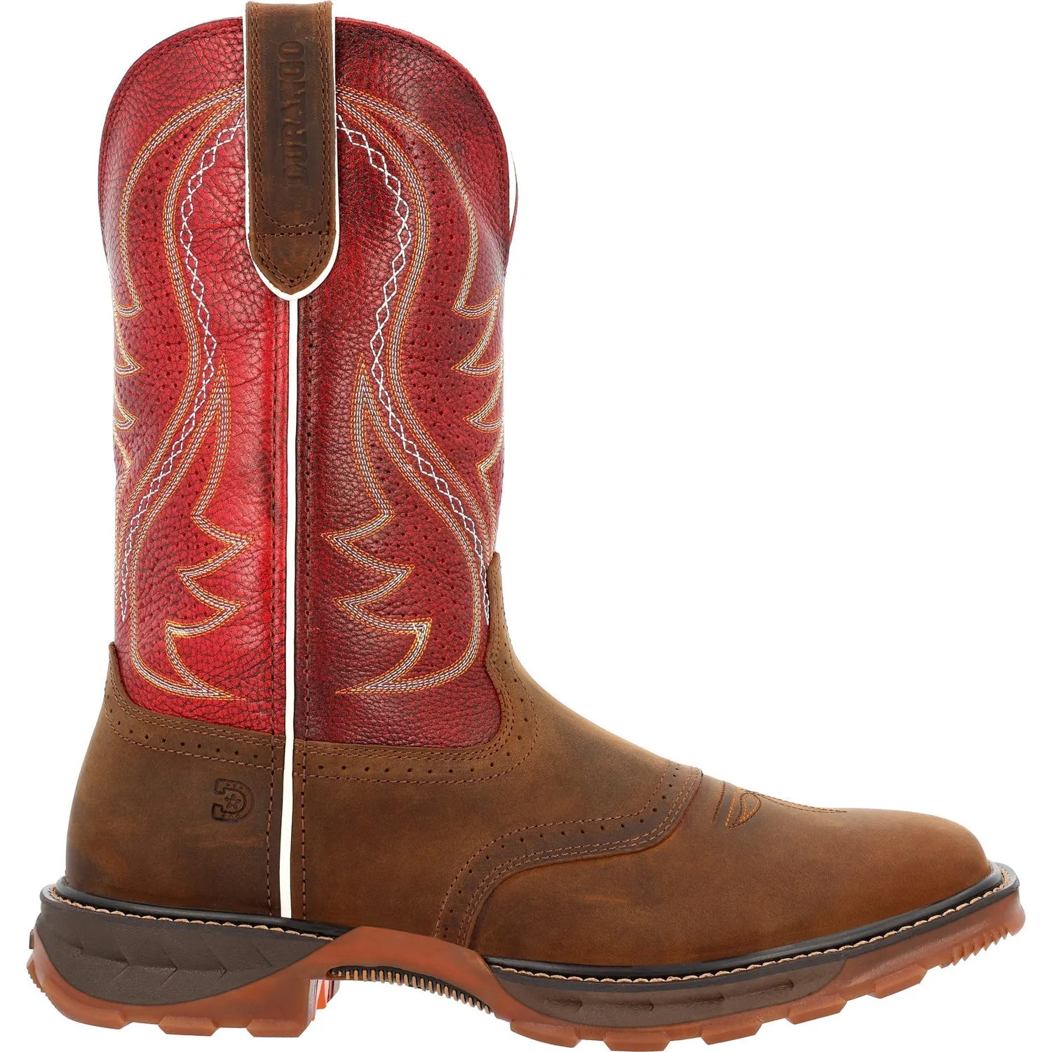 Durango Mens Maverick XP ST Ventilated Crimson Leather Work Boots