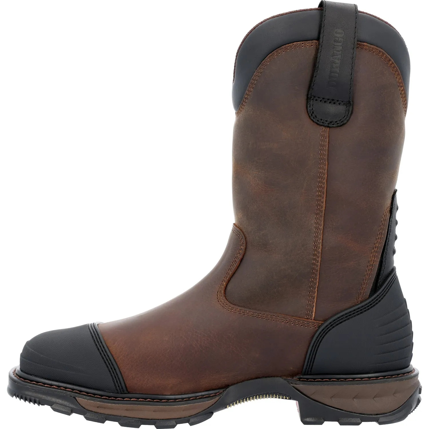 Durango Mens Maverick XP ST WP Grizzly Brown Leather Work Boots