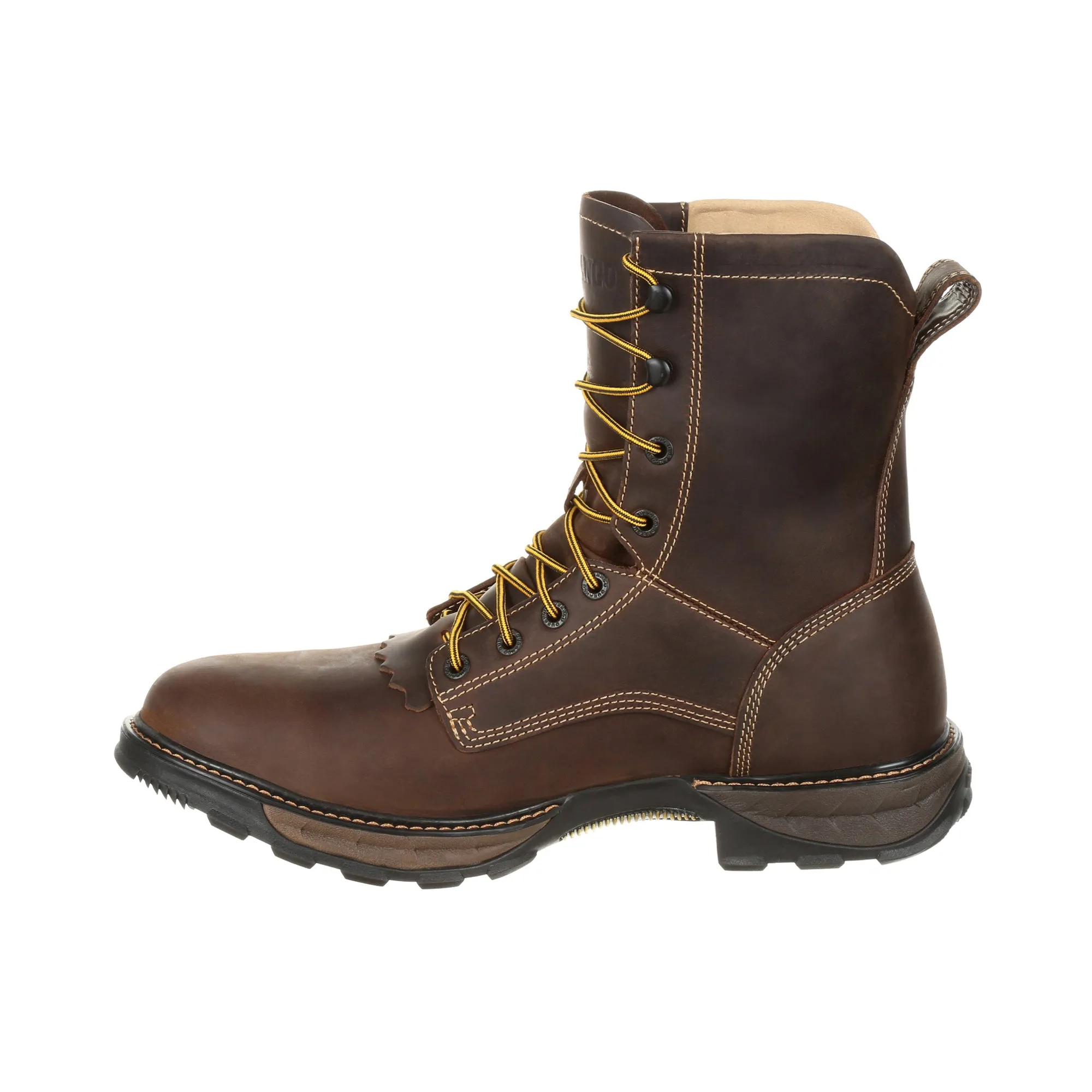 Durango Mens Oiled Brown Leather Maverick WP Work Boots