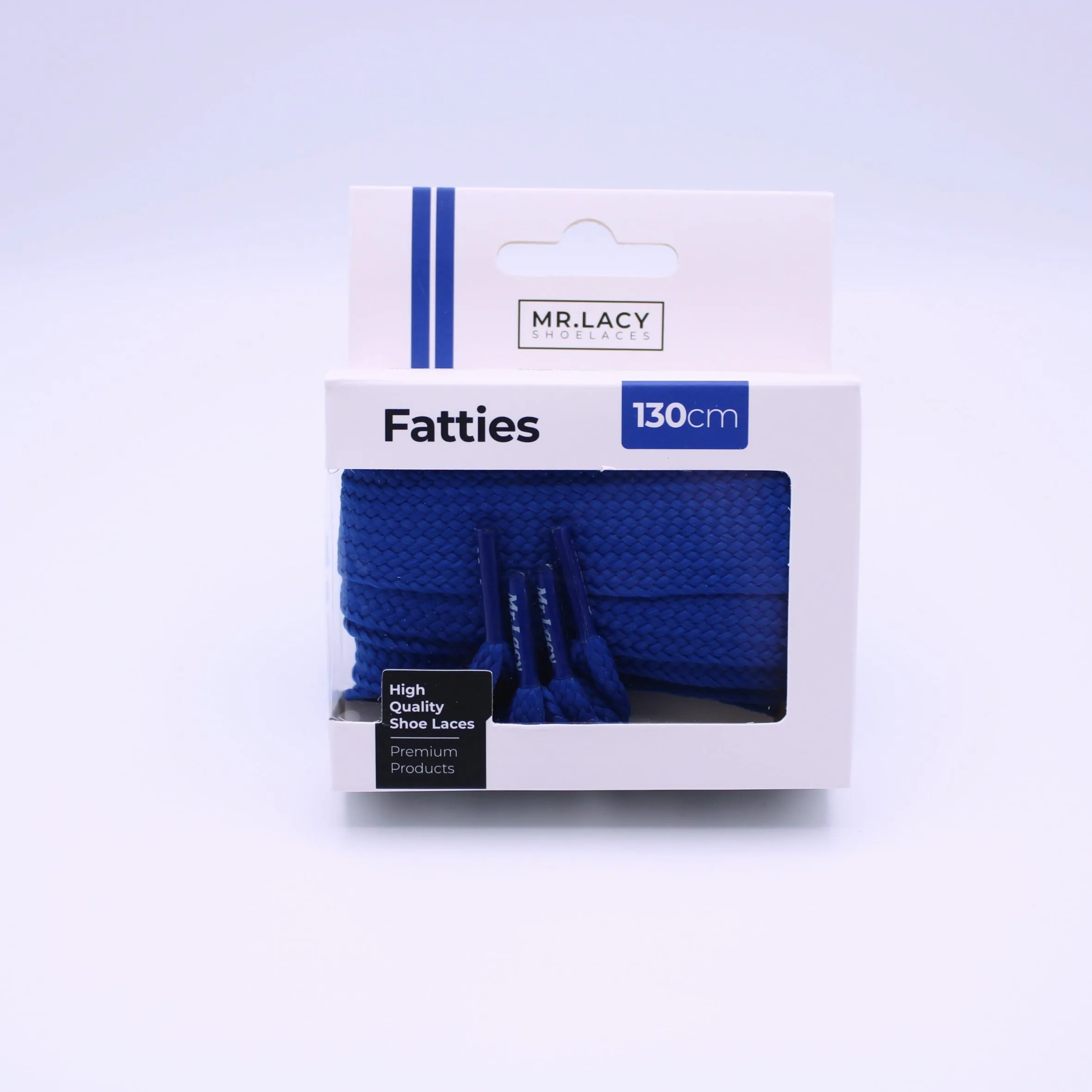 Fatties Shoelaces · Cobalt Blue