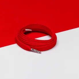 Flatties Coloured Tips Shoelaces · Red with White Tip