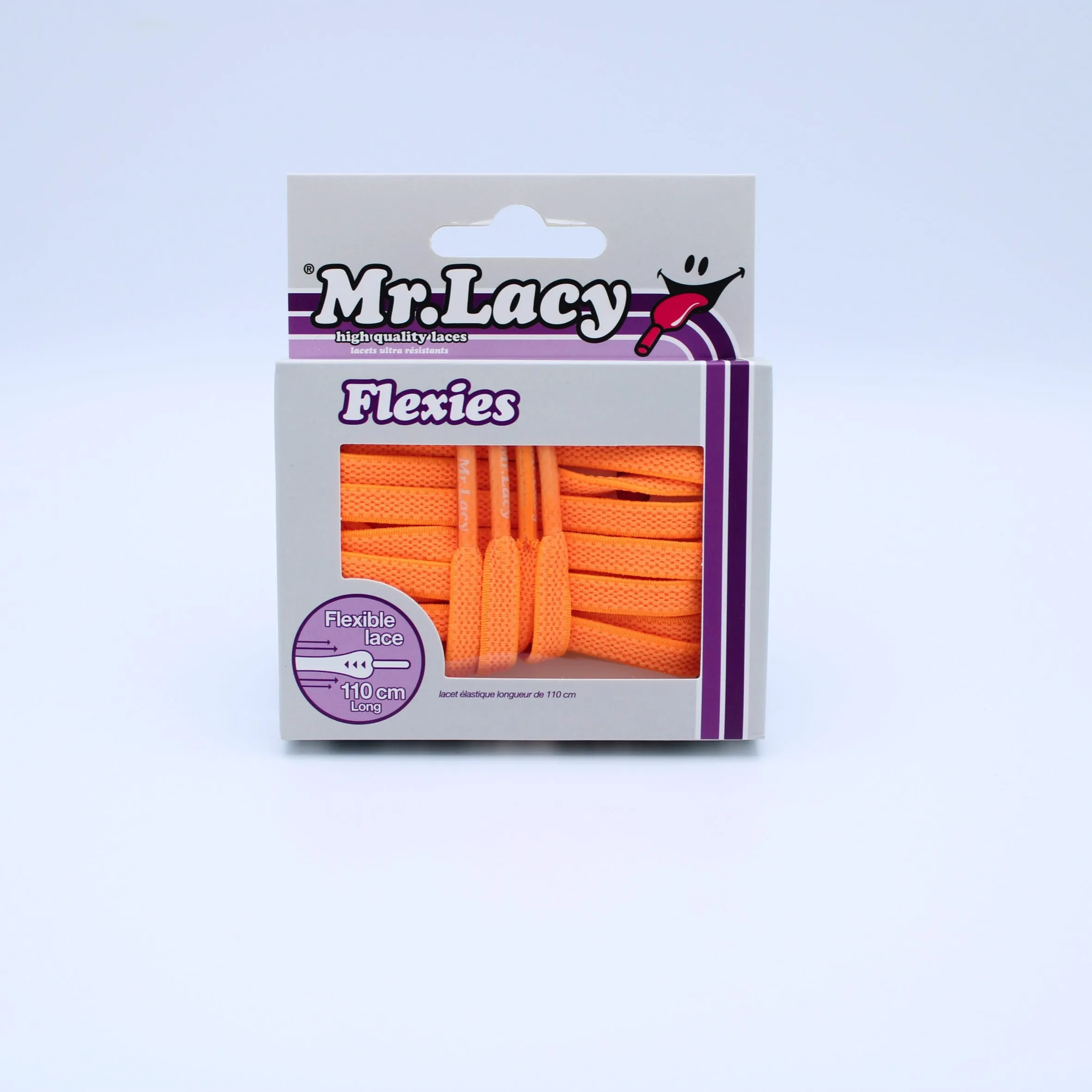 Flexies Shoelaces · Bright Orange