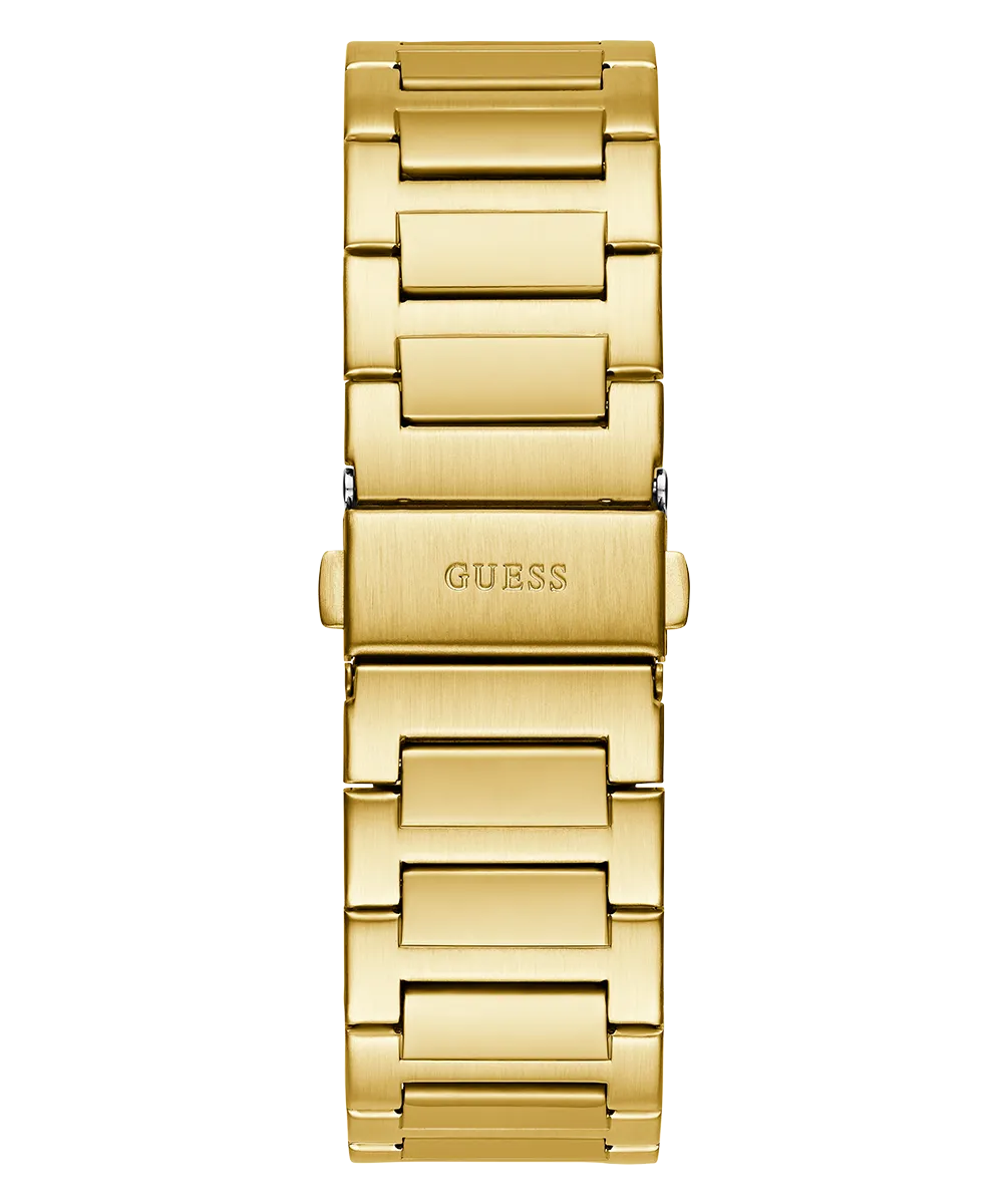 GUESS Mens Gold Tone Analog Watch