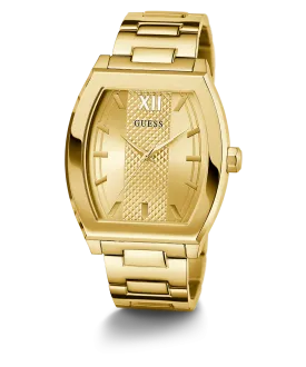 GUESS Mens Gold Tone Analog Watch