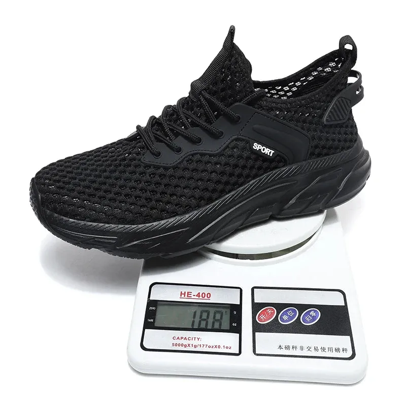 Hnzxzm Men Light Breathable Running Shoes Trend Men's Casual for Man Sneakers White Large Size Mesh Fashion Sports Tennis