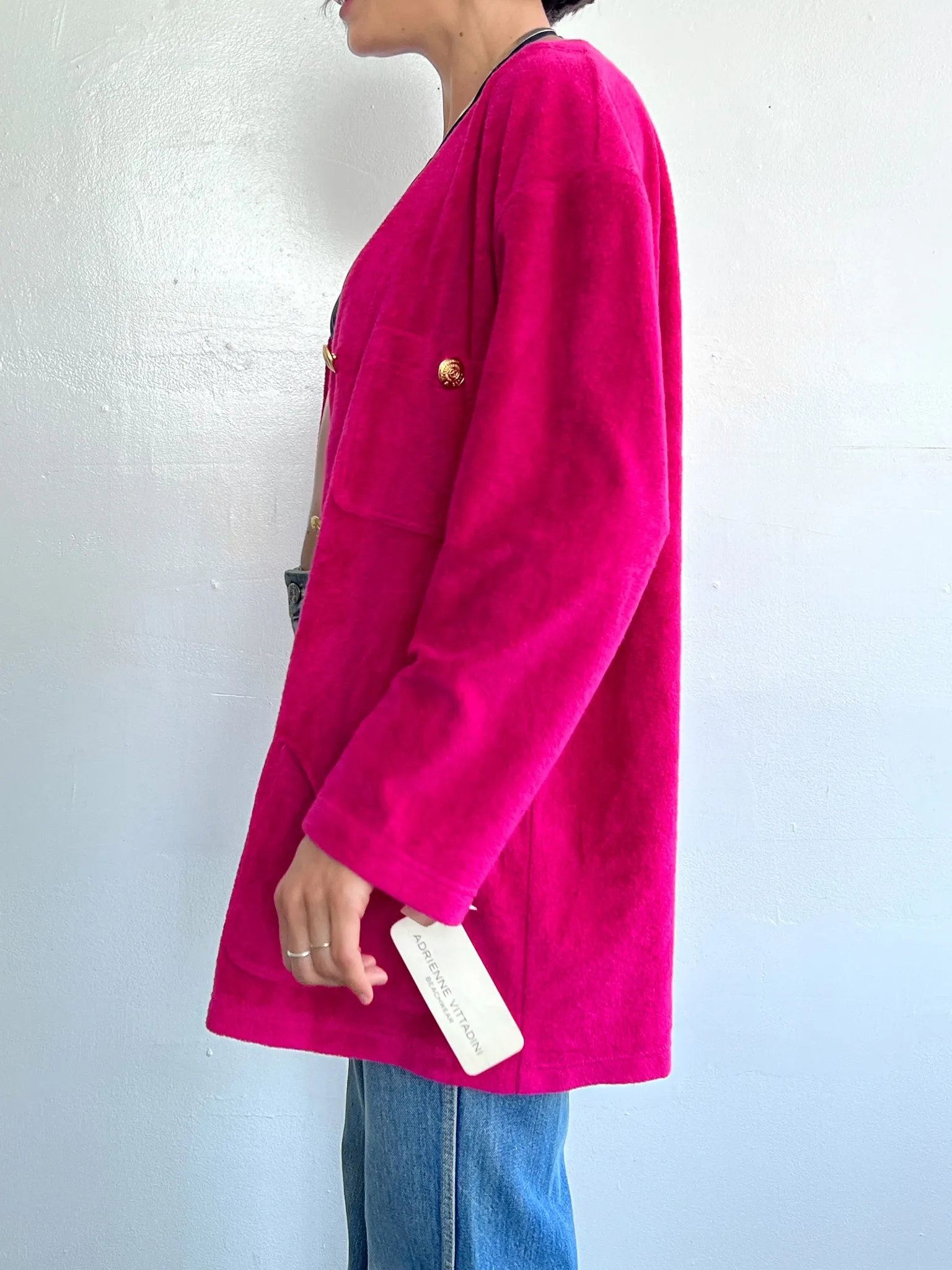 Hot Pink Terry Coverup