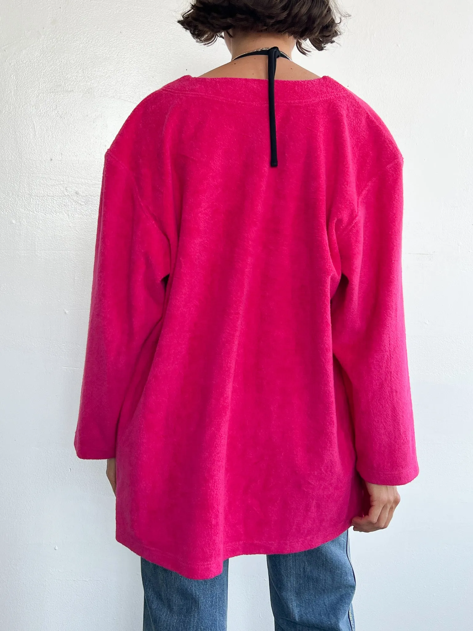 Hot Pink Terry Coverup