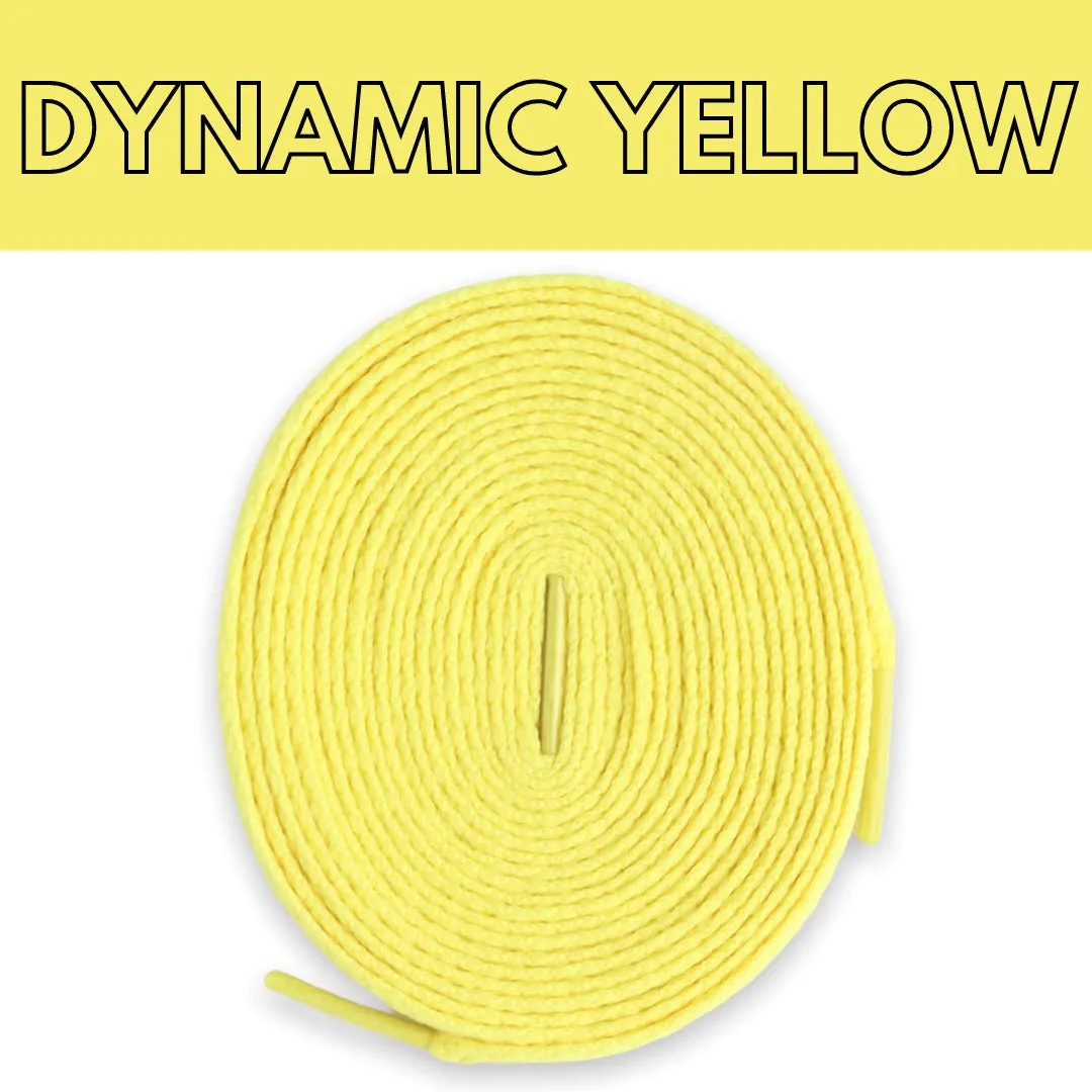 Jordan 1 Laces Basics Flat Thin - Dynamic Yellow Laces