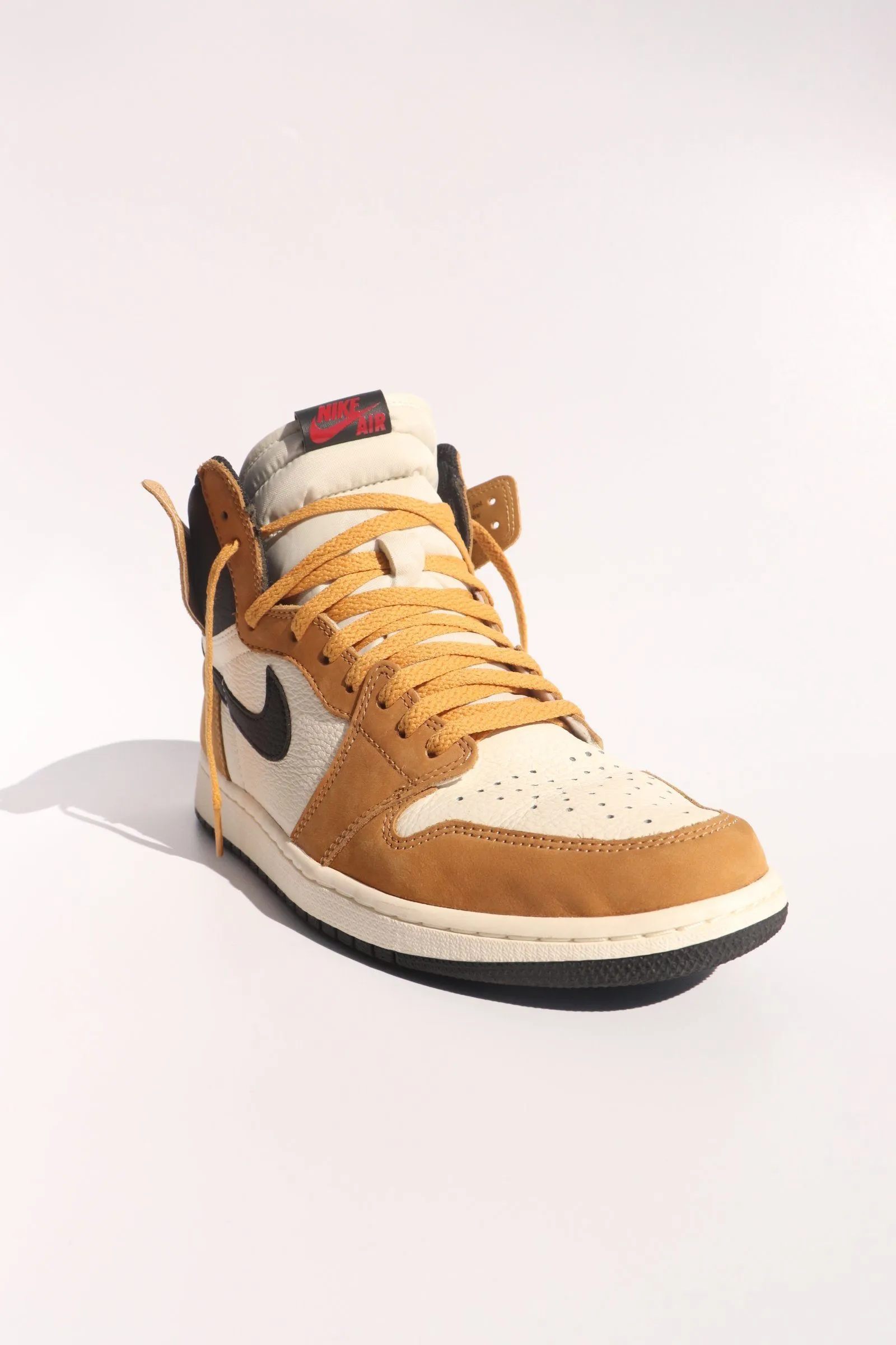 Jordan 1 Laces Basics Flat Thin - Golden Harvest / Wheat Laces for Rookie of the Year ROTY AJ1