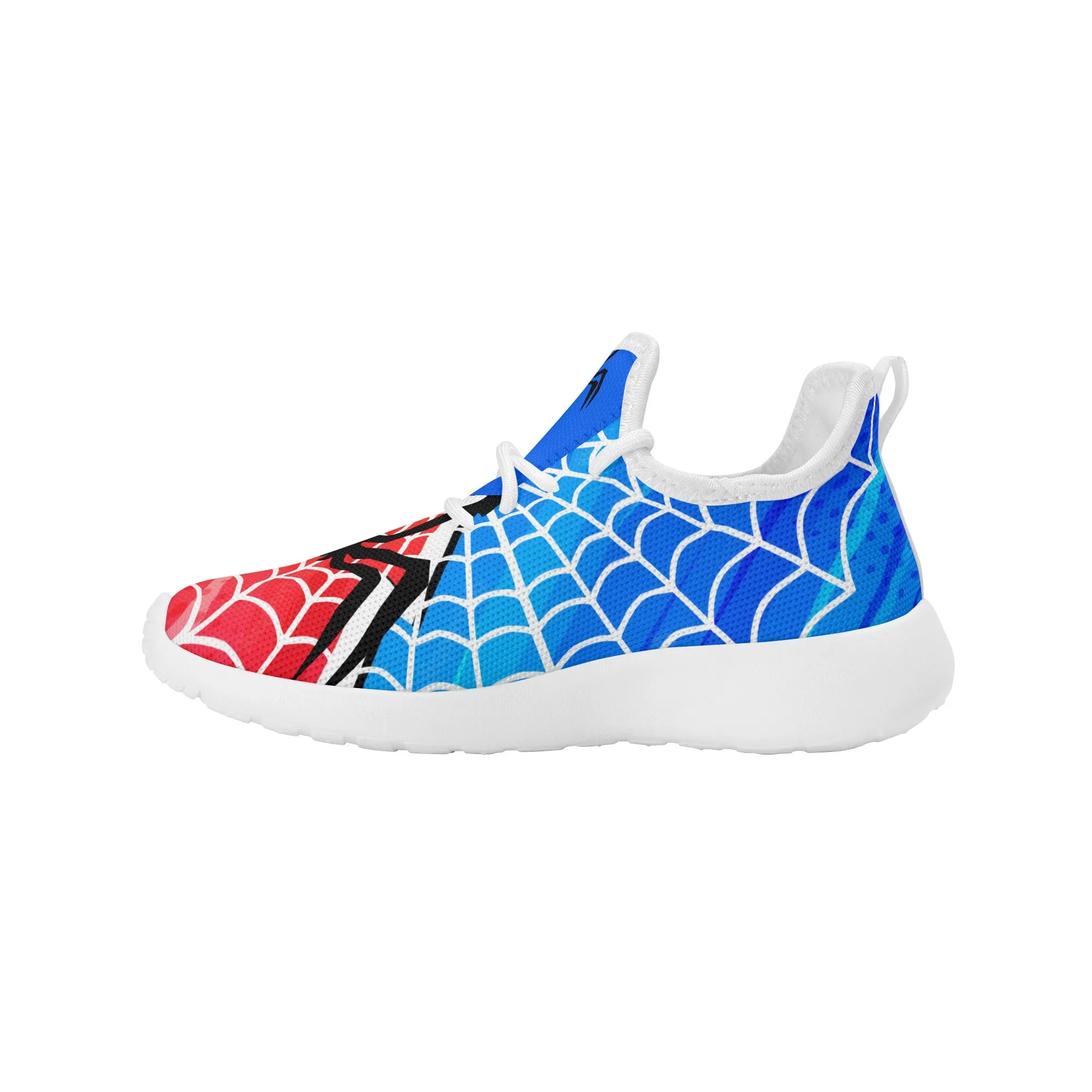 Kids Running Shoes | Breathable Kids Sneakers | Unisex Children's Mesh Knit Trainers | Spiderman web