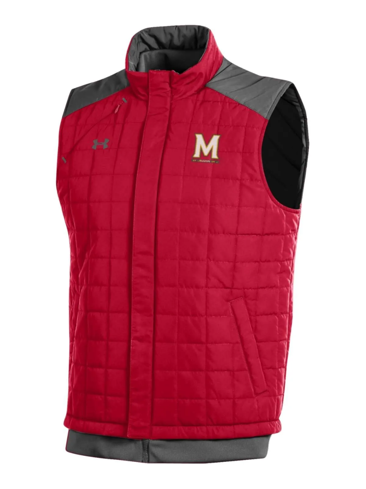 Maryland Terrapins Under Armour Red Storm Loose Coldgear Full Zip Vest