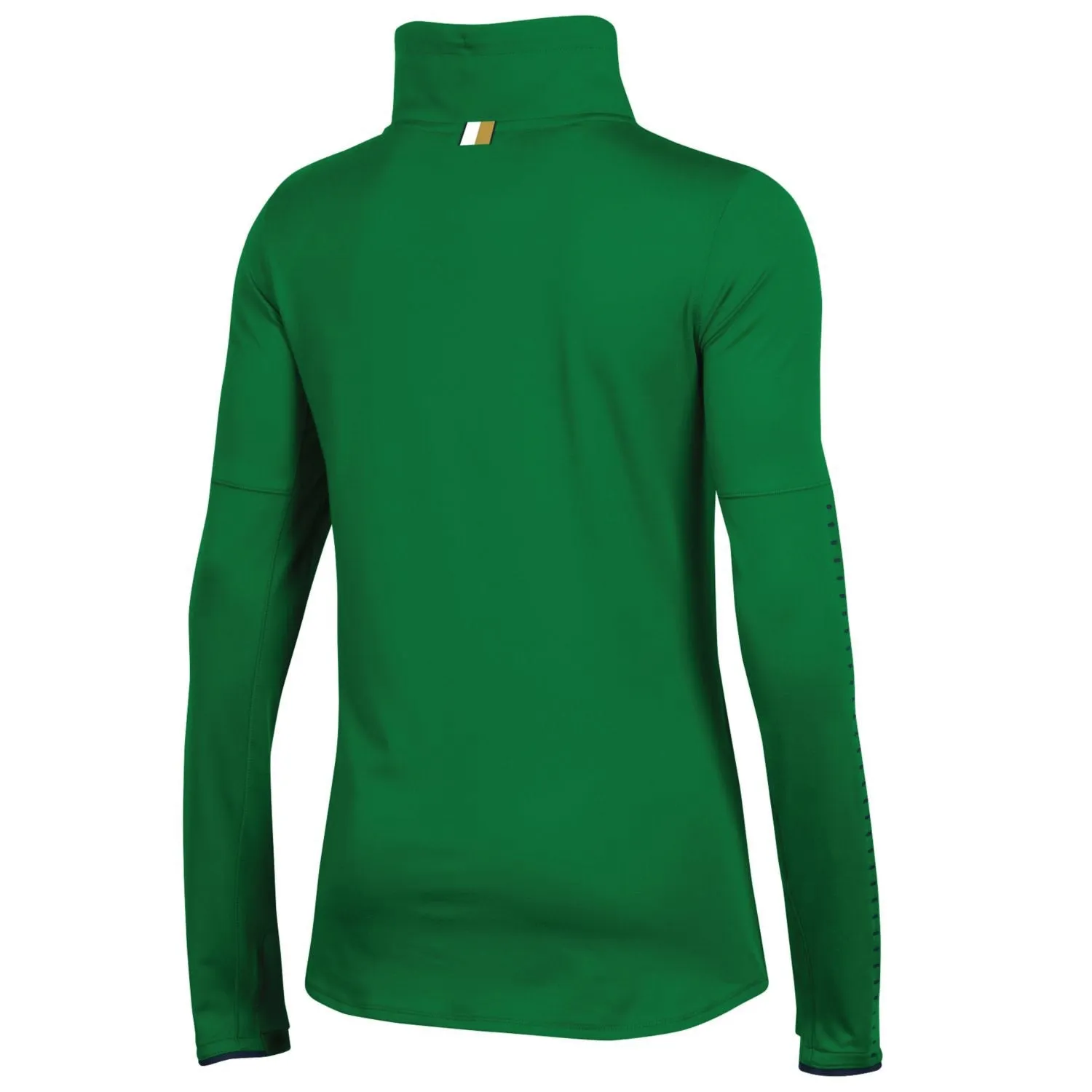 Notre Dame Fighting Irish Under Armour WOMEN'S Green 1/2 Zip Sideline Pullover