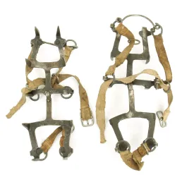 Original German WWII Mountain Troops Gebirgsjäger Crampons