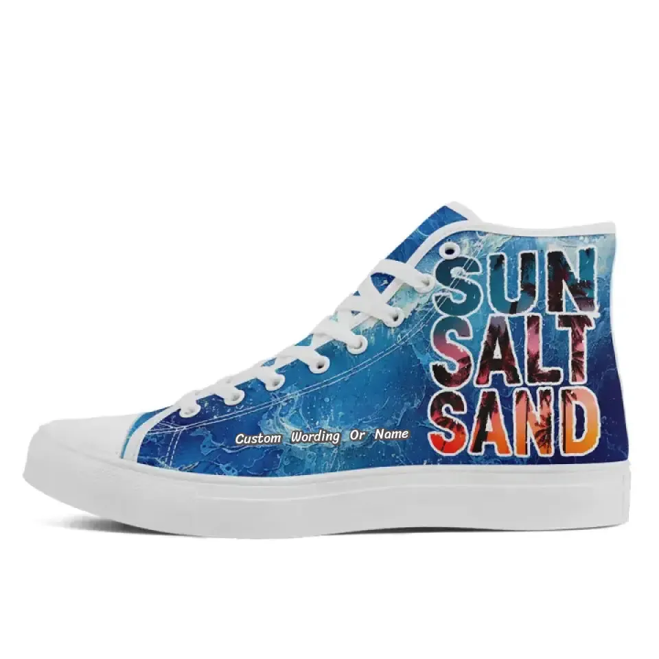 Personalized Sea Design Sneakers, Custom Summer comfort Shoes, Casual Shoes