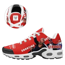 Personalized Trump Sneakers, Custom MAGA Shoes, Shooting Event Shoes, Easy Slip-On Walking Shoes