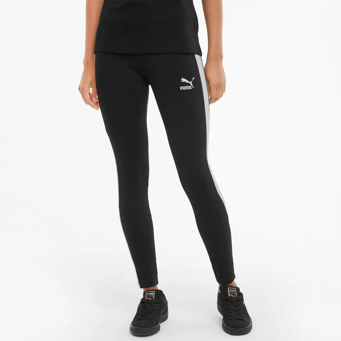 PUMA WOMEN ICONIC T7 MID-RISE WOMEN'S LEGGINGS LEGGING BLACK