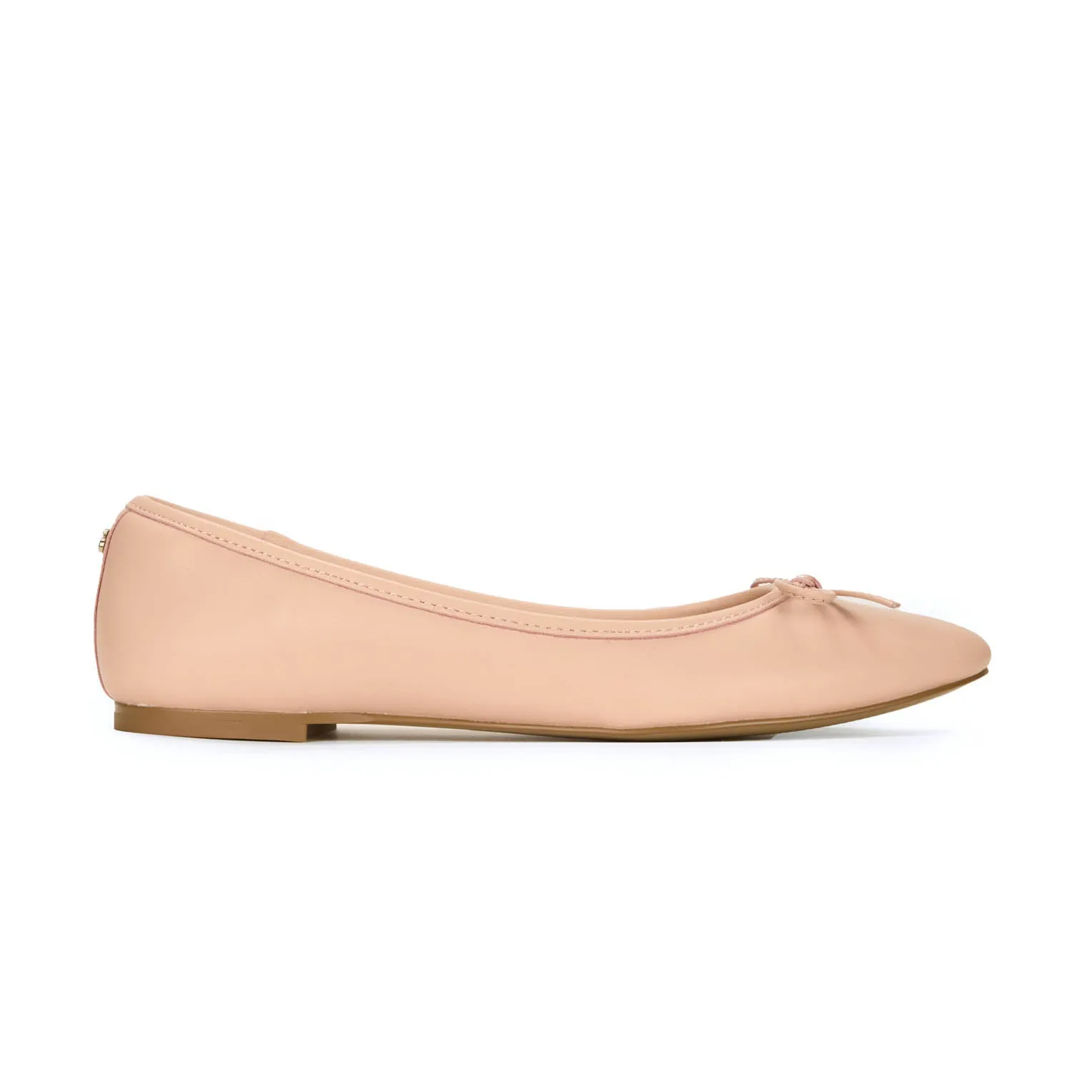 Sadie Ballet Flat in Blush Leather