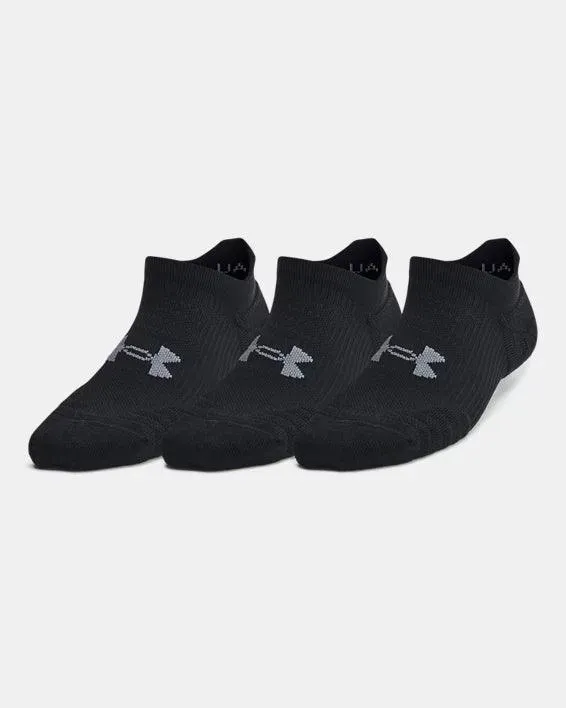 UA Women's Play Up 3-Pack No Show Tab Socks