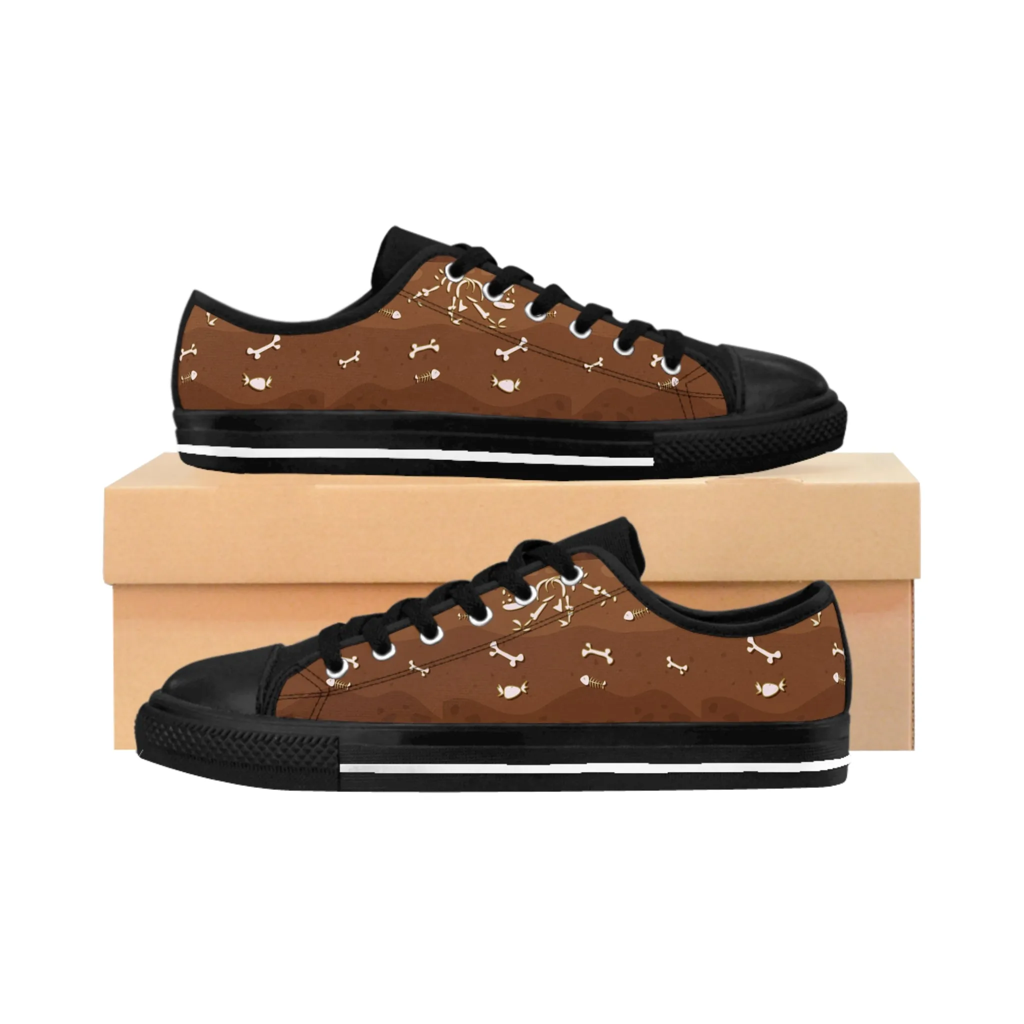 Underground Dinosaur Bones Men's Sneakers