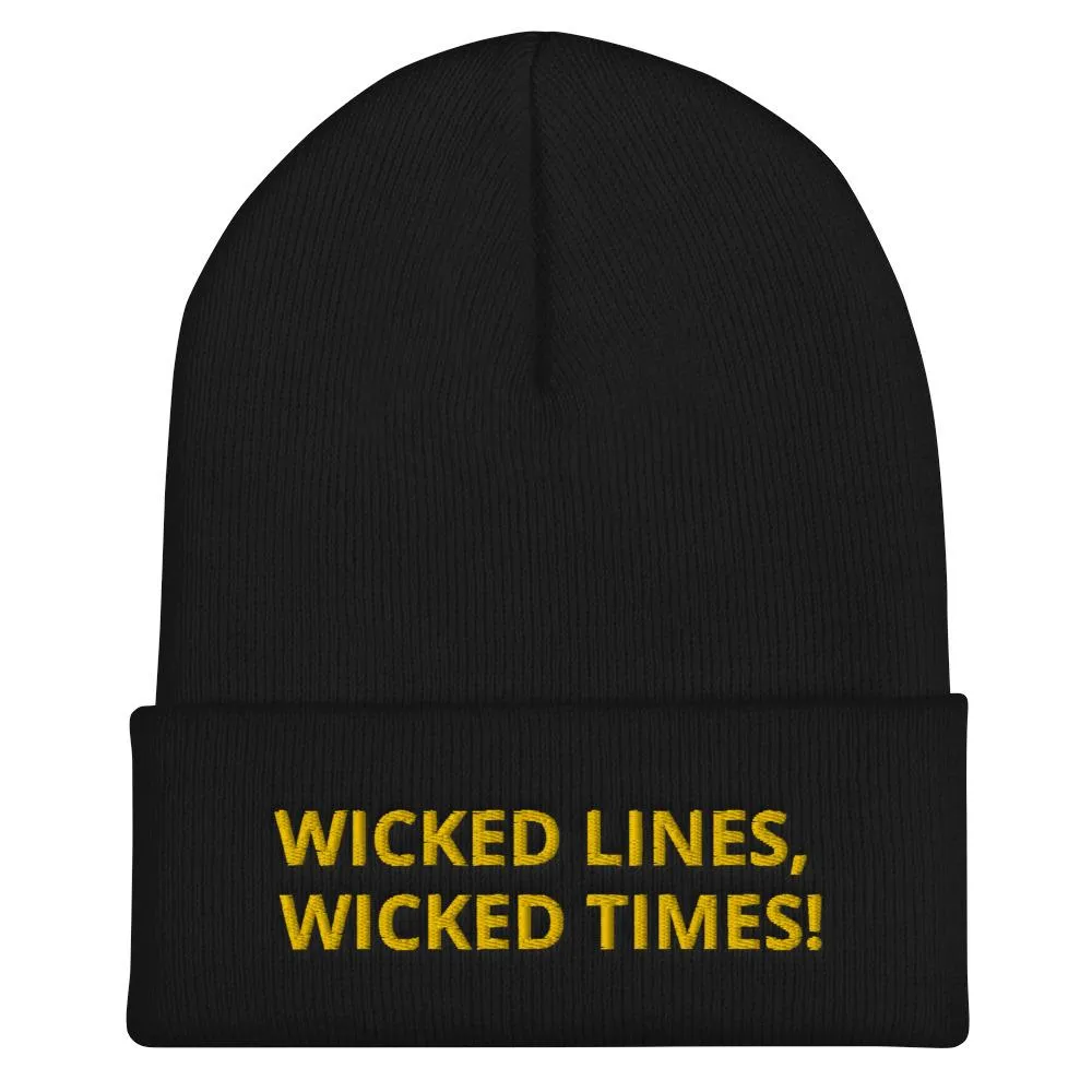 Wicked Times Rock Climbing Cuffed Beanie