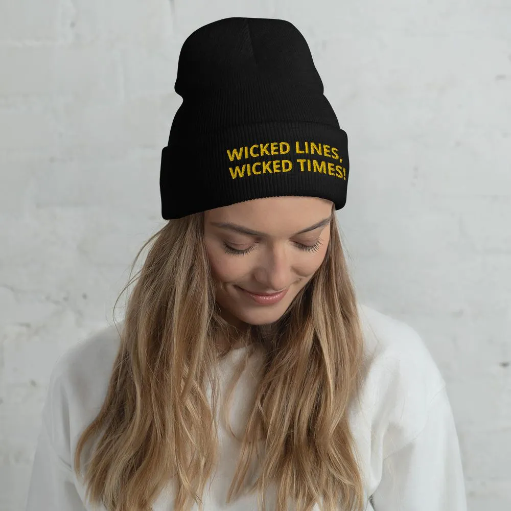 Wicked Times Rock Climbing Cuffed Beanie