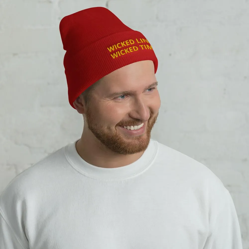 Wicked Times Rock Climbing Cuffed Beanie