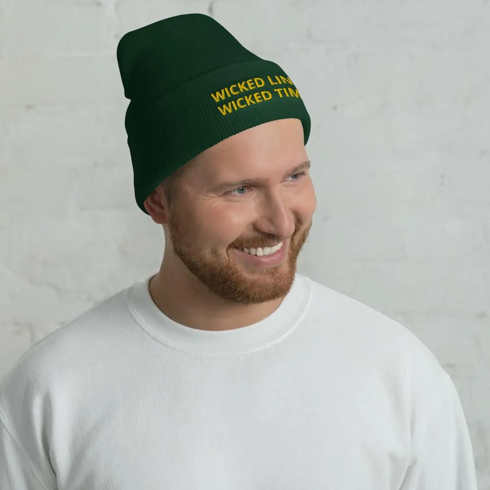 Wicked Times Rock Climbing Cuffed Beanie