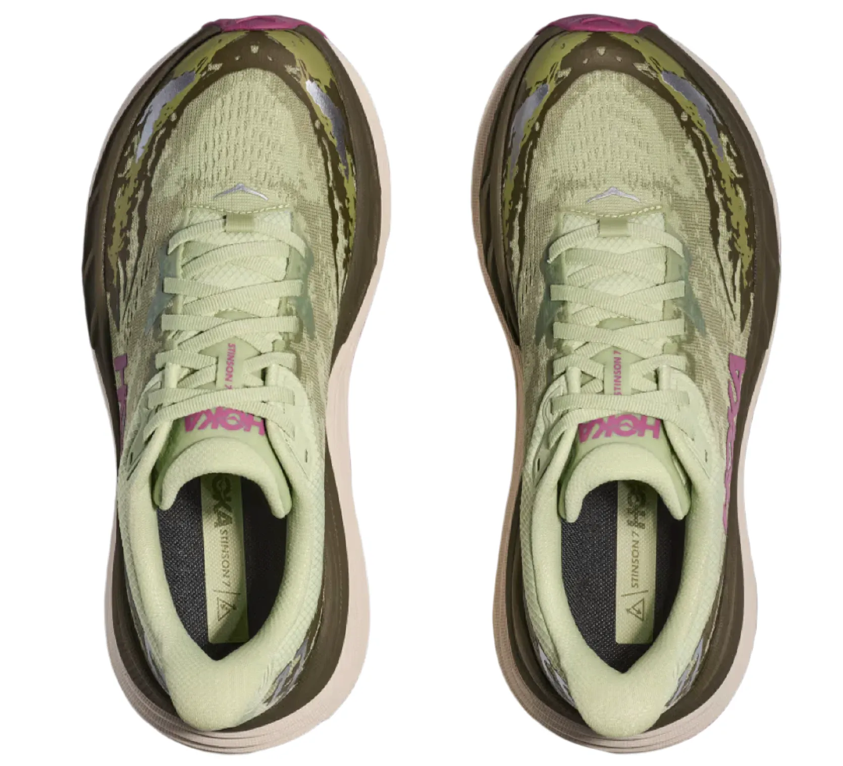 WOMEN'S HOKA STINSON 7 | SEED GREEN / BEET ROOT